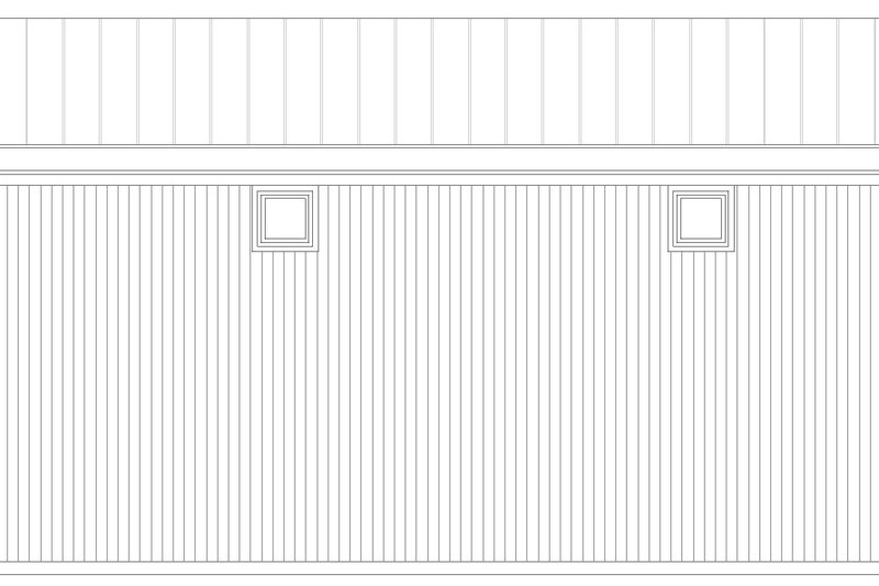 House Blueprint - Exterior - Rear Elevation for Country House Plan #932-977 - 2 bed, 1 bath