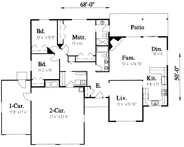 Traditional Floor Plan - Main Floor Plan #303-310
