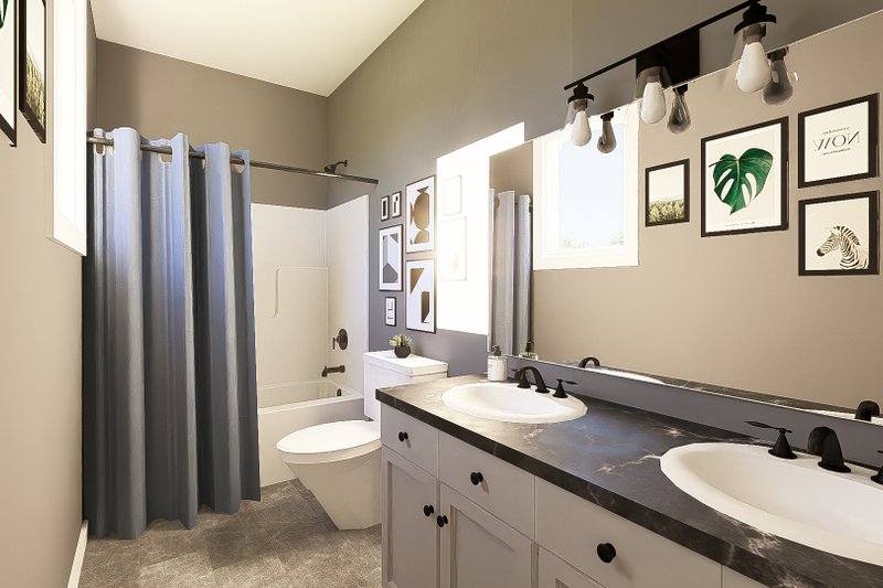 Architectural House Design - Interior - Master Bathroom for Contemporary House Plan #1064-442 - 2 bed, 2 bath
