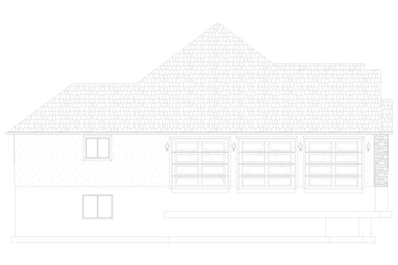 Exterior - Other Elevation for Ranch House Plan #1060-298 - 3 bed, 2 bath