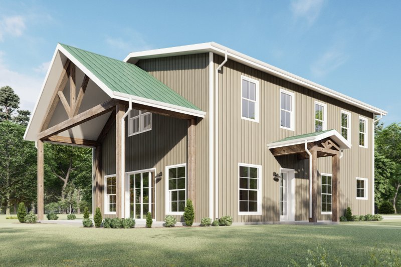 Dream House Plan - Exterior - Other Elevation 6 for Barndominium House Plan #1092-36 - 3 bed, 2.5 bath