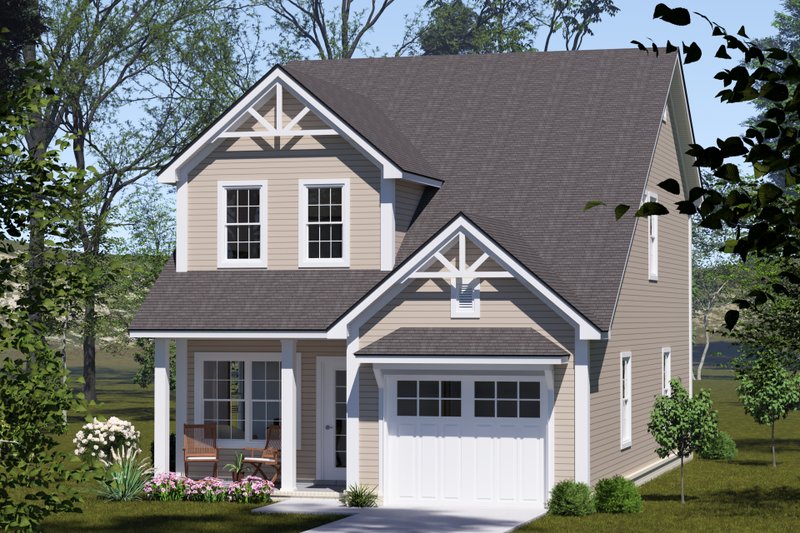 Architectural House Design - Exterior - Other Elevation 1 for Cottage House Plan #513-2345 - 3 bed, 2.5 bath