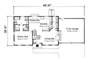 Colonial Style House Plan - 3 Beds 2.5 Baths 1880 Sq/Ft Plan #75-176 