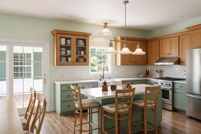 Architectural House Design - Interior - Kitchen for Farmhouse House Plan #1099-18 - 3 bed, 2.5 bath