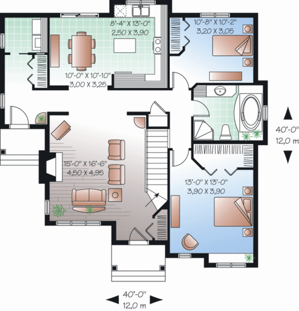 Dream House Plan - Country Floor Plan - Main Floor Plan #23-2201