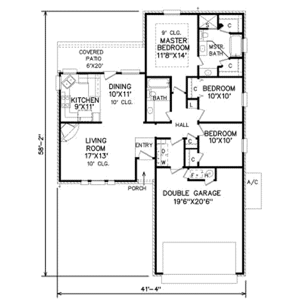Traditional Floor Plan - Main Floor Plan #65-276