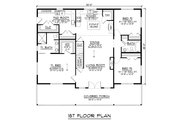 Contemporary Style House Plan - 3 Beds 2 Baths 1800 Sq/Ft Plan #1064-290 