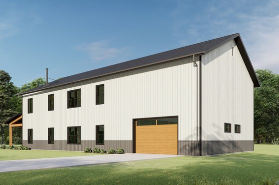 Exterior - Other Elevation 2 for Barndominium House Plan #1092-35 - 4 bed, 3 bath