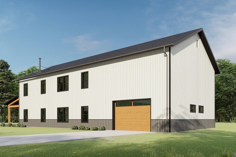 Home Plan - Exterior - Other Elevation 2 for Barndominium House Plan #1092-35 - 4 bed, 3 bath