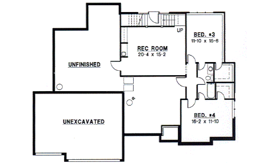 Traditional Style House Plan - 4 Beds 3 Baths 2911 Sq/Ft Plan #67-325 ...