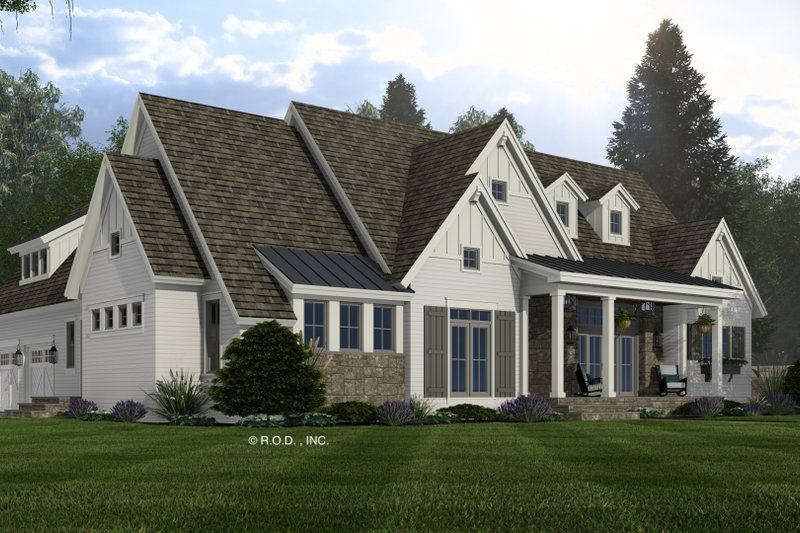 House Plan Design - Exterior - Front Elevation 5 for Farmhouse House Plan #51-1305 - 3 bed, 2.5 bath