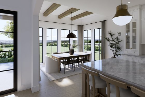 Interior - Dining Room for European House Plan #1114-114 - 4 bed, 3.5 bath