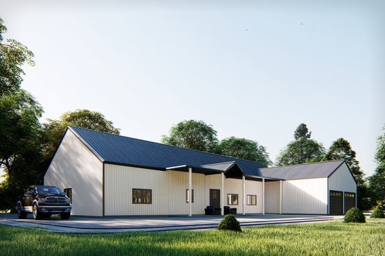 Exterior - Other Elevation 1 for Barndominium House Plan #1107-18 - 4 bed, 4.5 bath