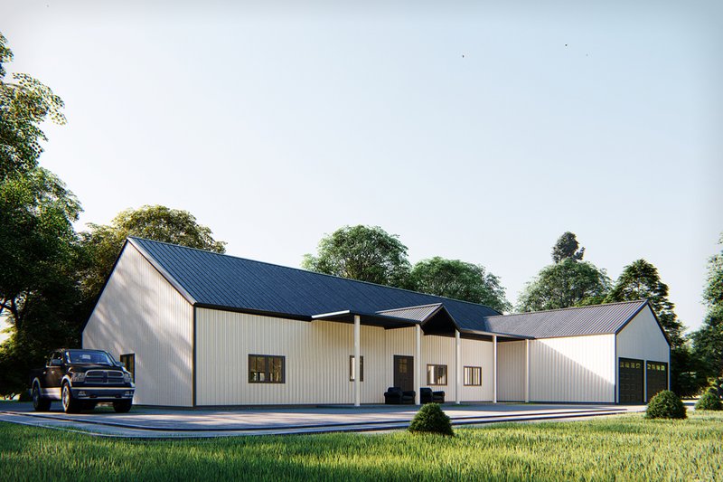 Home Plan - Exterior - Other Elevation 1 for Barndominium House Plan #1107-18 - 4 bed, 4.5 bath
