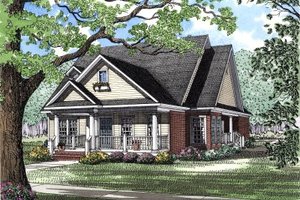 Country Exterior - Front Elevation Plan #17-1024