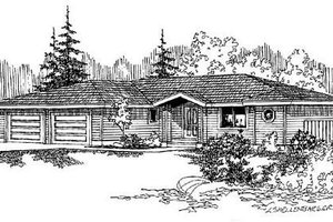 Ranch Exterior - Front Elevation Plan #60-497