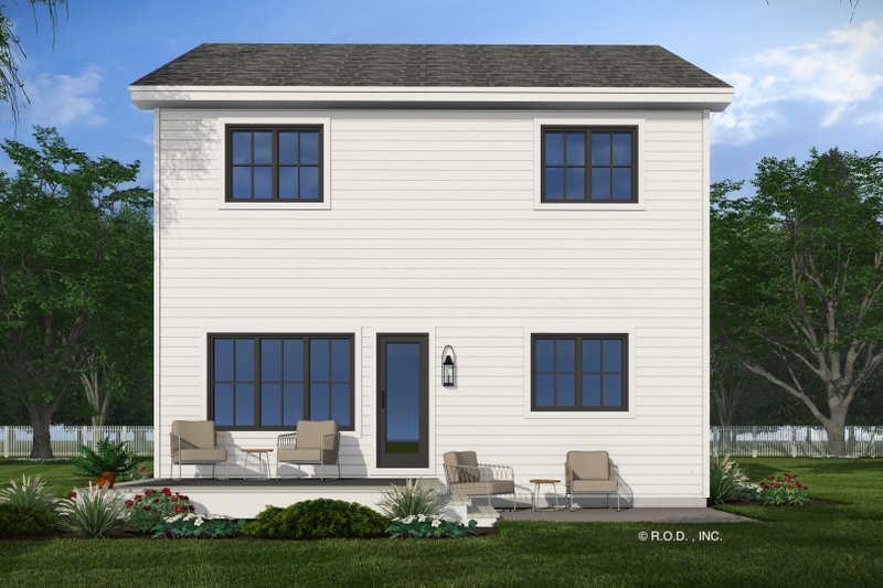 House Design - Exterior - Rear Elevation 1 for Farmhouse House Plan #51-1321 - 4 bed, 3.5 bath
