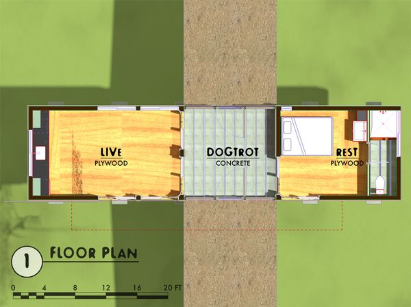 Modern Floor Plan - Main Floor Plan #450-3