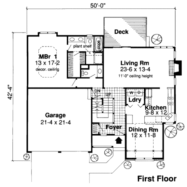 Traditional Floor Plan - Main Floor Plan #312-232