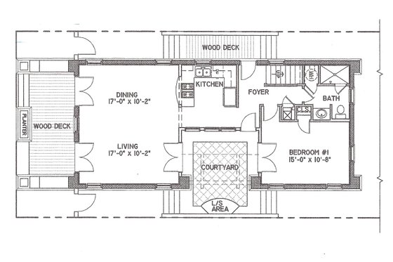 Floor Plan - Main Floor for Mediterranean House Plan #536-6 - 4 bed, 4 bath