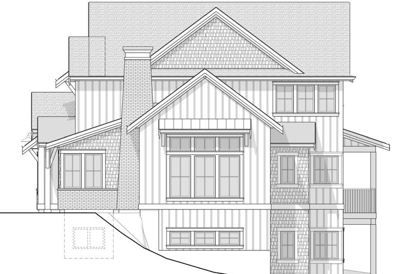 Dream House Plan - Exterior - Other Elevation 2 for Farmhouse House Plan #1114-71 - 4 bed, 3.5 bath