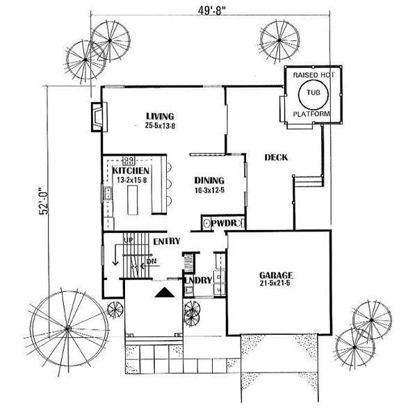 Prairie Floor Plan - Main Floor Plan #50-213