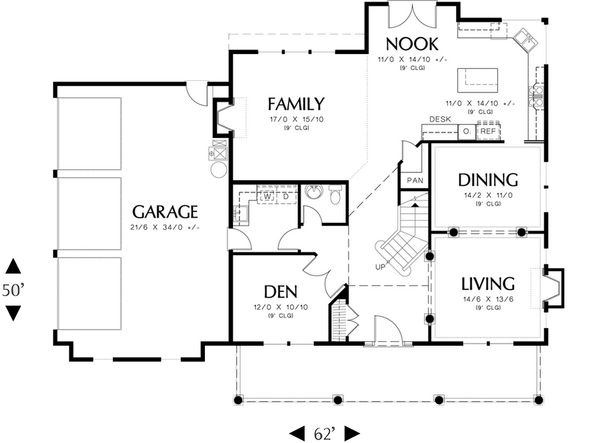 Country Floor Plan - Main Floor Plan #48-183