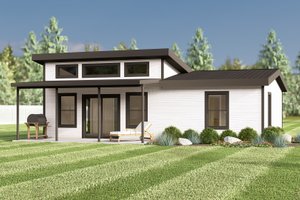 Contemporary Exterior - Front Elevation Plan #1064-379