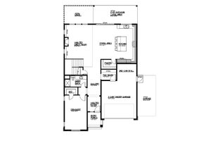 Floor Plan - Main Floor for Contemporary House Plan #569-87 - 5 bed, 3 bath