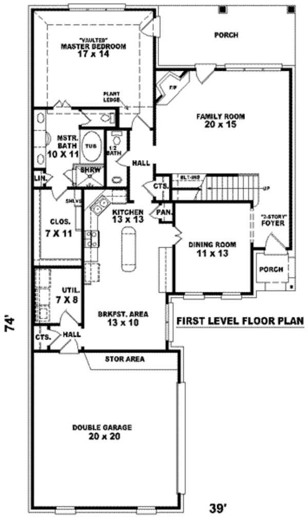 European Floor Plan - Main Floor Plan #81-787