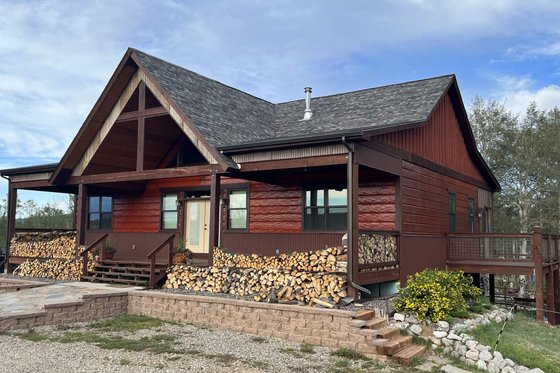 Exterior - Front Elevation 5 for Country House Plan #932-15 - 2 bed, 2 bath