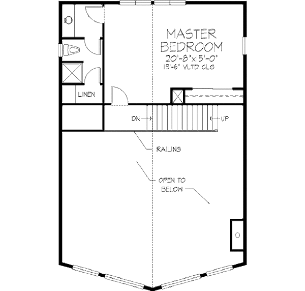 Cottage Floor Plan - Upper Floor Plan #320-413