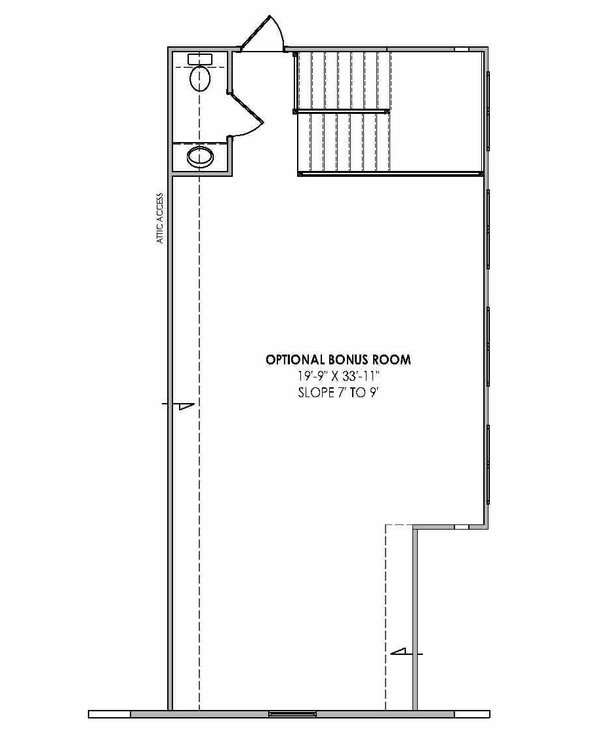 Farmhouse Floor Plan - Lower Floor Plan #1096-27