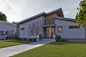 Modern Exterior - Front Elevation Plan #928-396