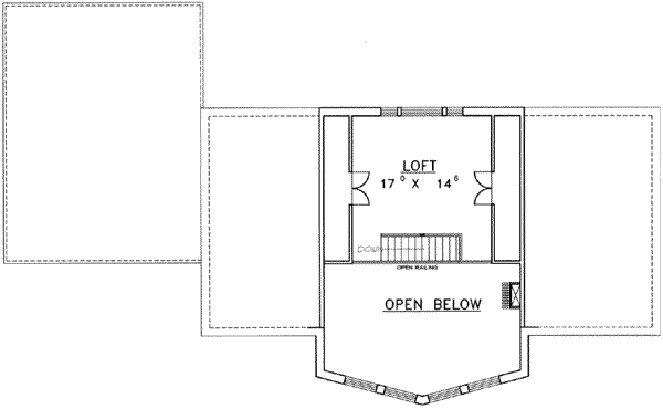 Home Plan - Traditional Floor Plan - Upper Floor Plan #117-279