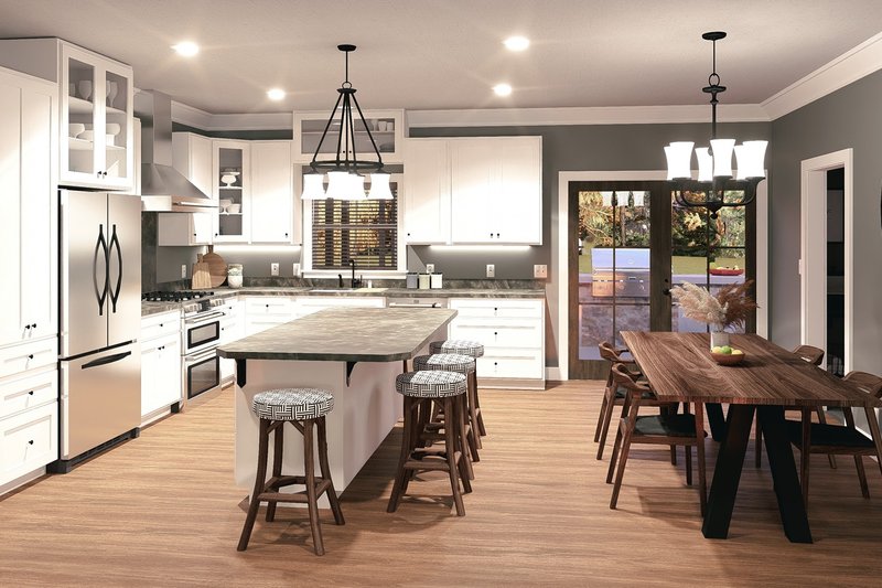 House Design - Interior - Kitchen 1 for Farmhouse House Plan #44-278 - 5 bed, 3 bath