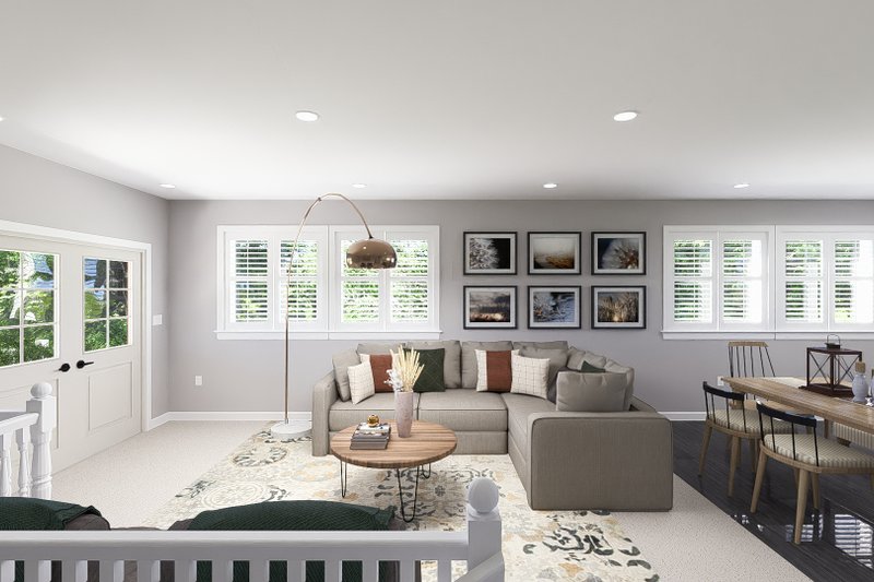 House Blueprint - Interior - Family Room 2 for Farmhouse House Plan #1060-193 - 2 bed, 3 bath