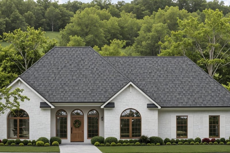 Country Style House Plan - 3 Beds 2 Baths 1503 Sq/Ft Plan #21-578 Exterior