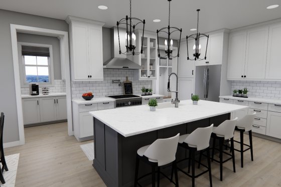 Interior - Kitchen 1 for Farmhouse House Plan #51-1302 - 3 bed, 3.5 bath