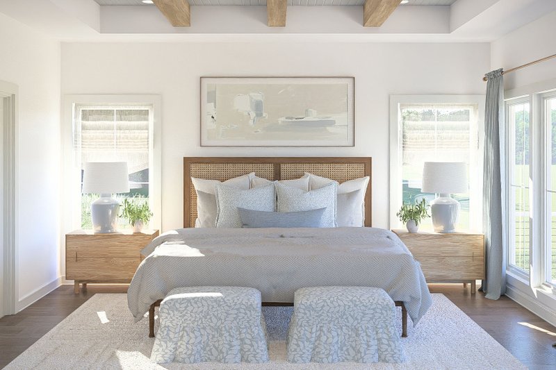 Architectural House Design - Interior - Master Bedroom for Beach House Plan #455-779 - 2 bed, 2.5 bath