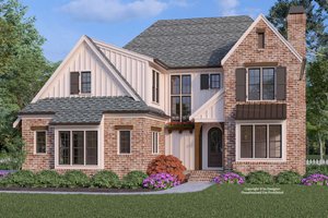 House Blueprint - Craftsman Exterior - Front Elevation Plan #927-1054