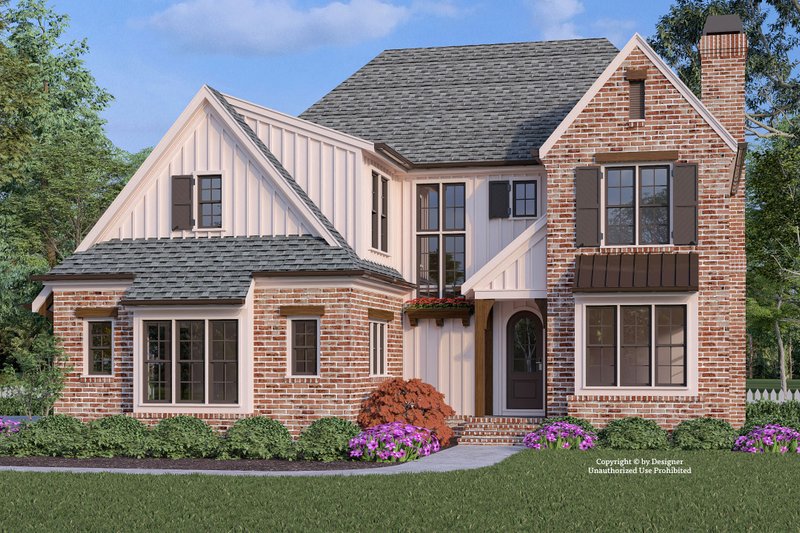 House Blueprint - Craftsman Exterior - Front Elevation Plan #927-1054