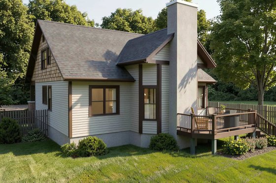 Exterior - Front Elevation 3 for Craftsman House Plan #79-280 - 3 bed, 2.5 bath