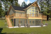 Bungalow Style House Plan - 3 Beds 2.5 Baths 3278 Sq/Ft Plan #117-541 