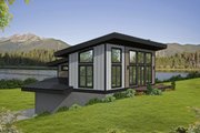 Contemporary Style House Plan - 1 Beds 1 Baths 925 Sq/Ft Plan #932-512 