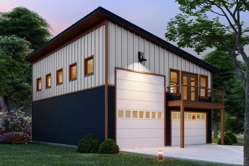 House Blueprint - Farmhouse Exterior - Front Elevation Plan #932-1055
