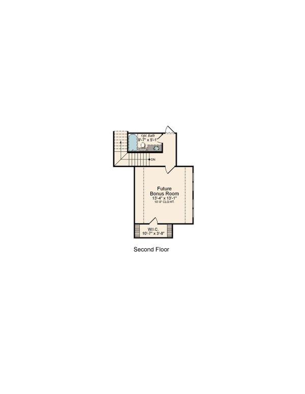 Architectural House Design - Farmhouse Floor Plan - Upper Floor Plan #1081-16
