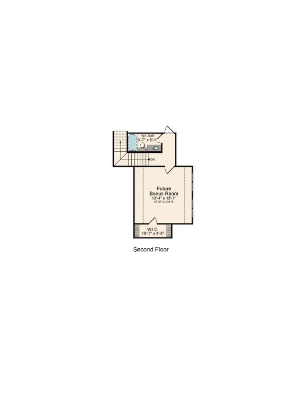 House Blueprint - Farmhouse Floor Plan - Upper Floor Plan #1081-16