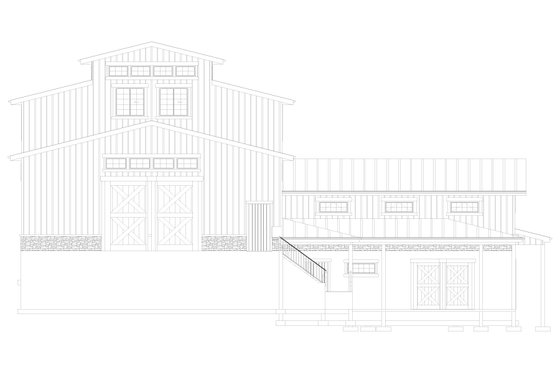 Exterior - Front Elevation 4 for Farmhouse House Plan #1060-80, 3 bath