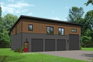 Modern Exterior - Front Elevation Plan #932-754